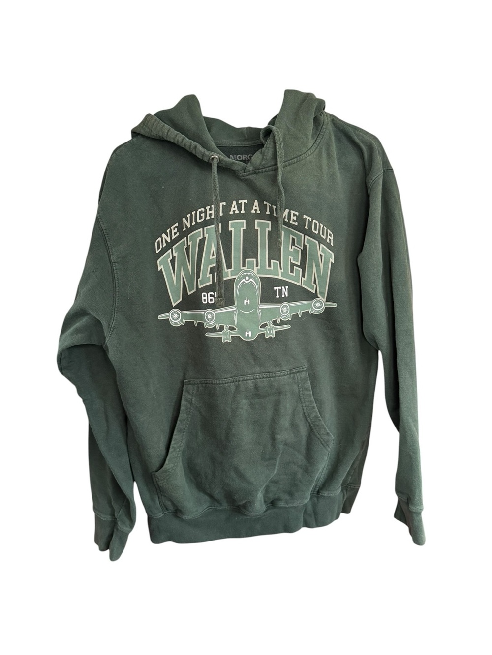 Morgan Wallen One Night At A Time Hoodie in Green size medium